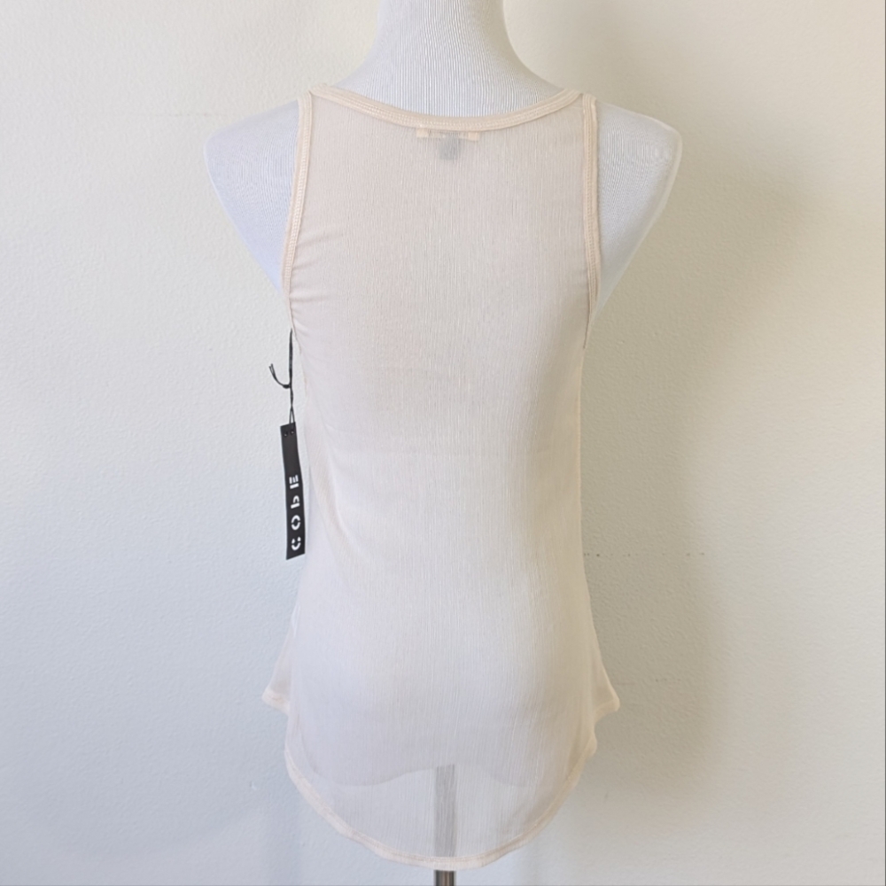Sheer Cream Tank - Picture 2 of 2